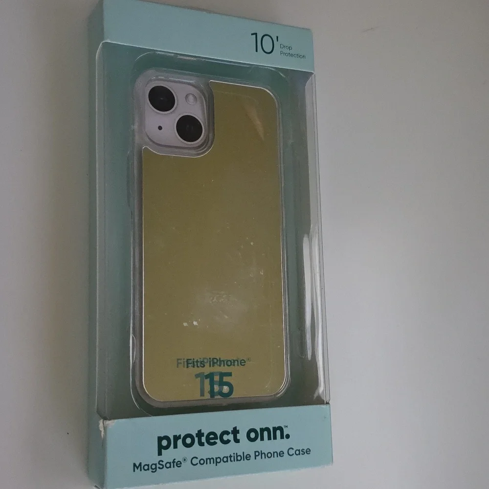 onn Protect iphone 15 Mirror Phone Case Compatible With MagSafe